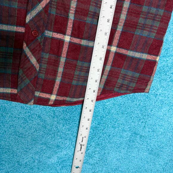 Vintage Outreach Quilted Lined Shacket Men’s S – Red Plaid Button Shirt Jacket - Picture 4 of 16